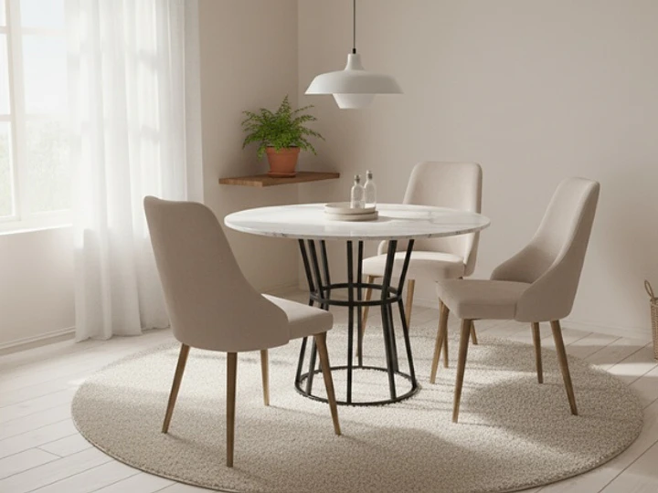 Cómo incorporar sillas nórdicas a un comedor pequeño