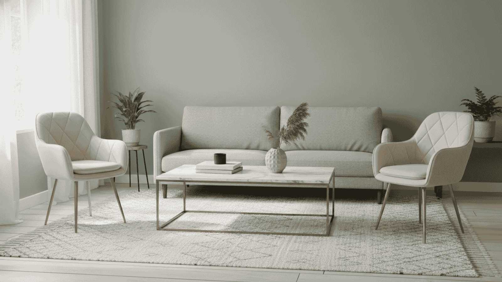 Cómo ubicar dos sitiales frente al sofá