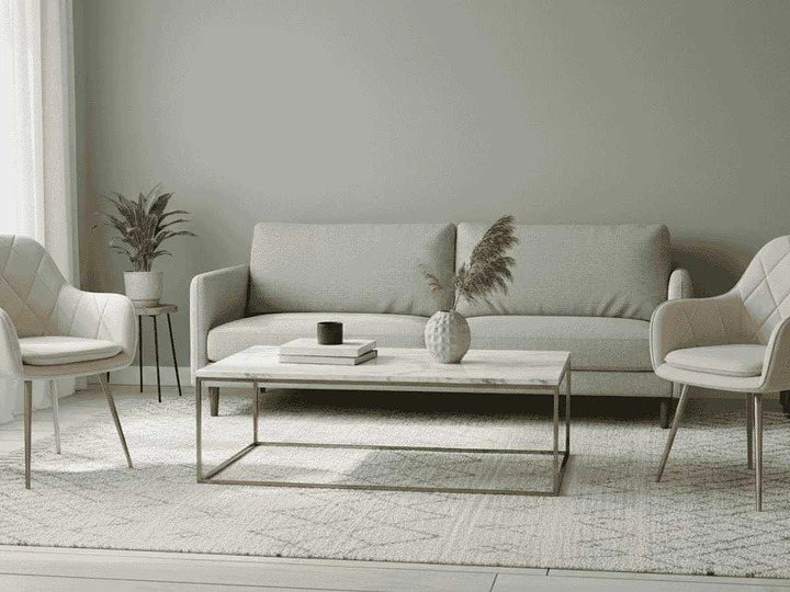 Cómo ubicar dos sitiales frente al sofá