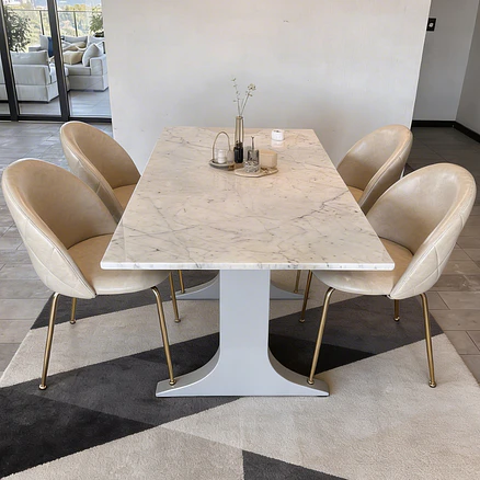 Silla Nordland Ecocuero Marfil 5