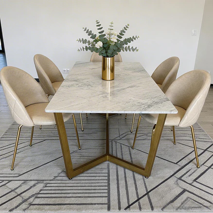 Silla Nordland Ecocuero Marfil 6