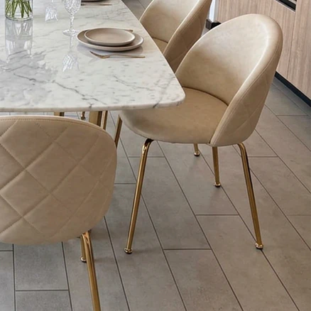 Silla Nordland Ecocuero Marfil 3