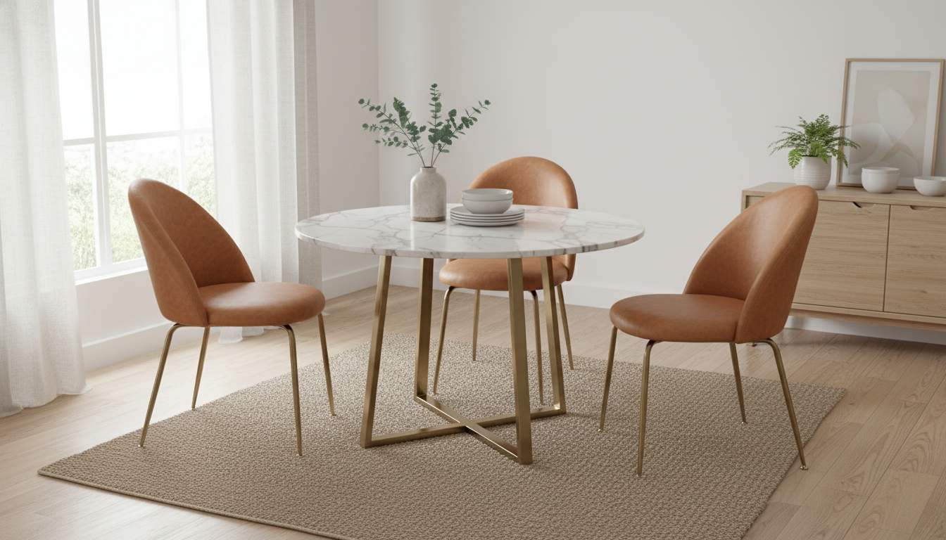 Terciopelo, velvet o ecocuero: ¿qué tapizado elegir para tus sillas de comedor nórdicas?