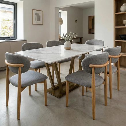 Silla Ebbe Tela Gris 4