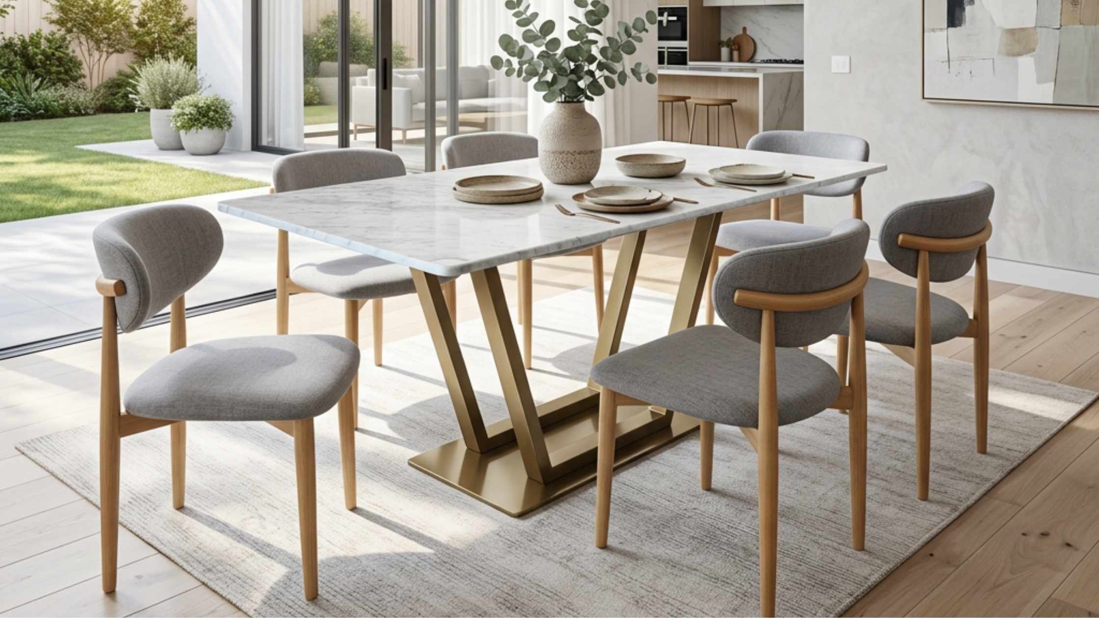 Sillas de Comedor con Estilo Nórdico: La Pareja Perfecta para Mesas de Vidrio o Mármol
