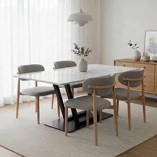Comedor 4 sillas Asgard Ebbe