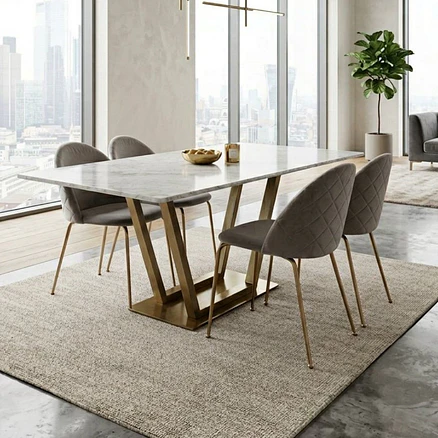 Comedor 4 Sillas Asgard Nordland Velvet 1