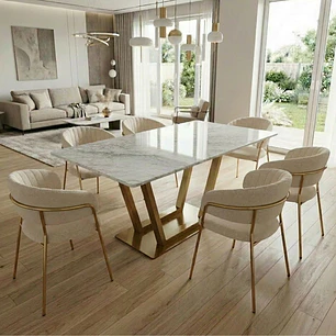 Comedor 6 Sillas Asgard North Velvet