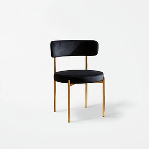 Silla Voss Velvet Negro | PREVENTA 