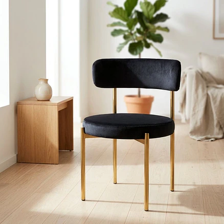 Silla Voss Velvet Negro | PREVENTA  3