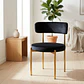 Silla Voss Velvet Negro | PREVENTA  - Miniatura 3