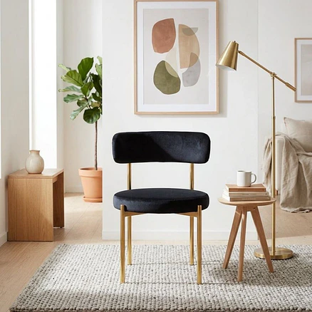 Silla Voss Velvet Negro | PREVENTA  4