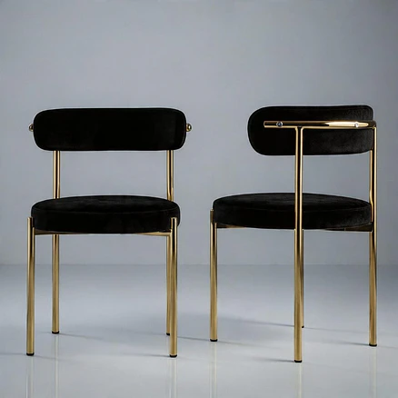 Silla Voss Velvet Negro | PREVENTA  6