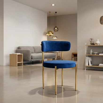 Silla Voss Velvet Azul | PREVENTA 4