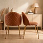 Silla Nordland Ecocuero Camel - Miniatura 5