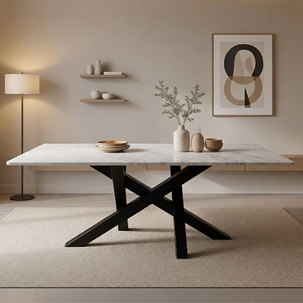Mesa Comedor Odin Mármol Carrara  2