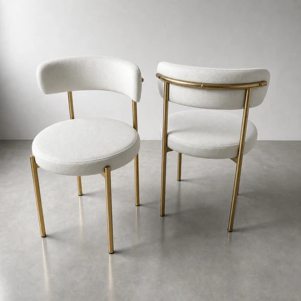 Silla Voss Tela Beige  2