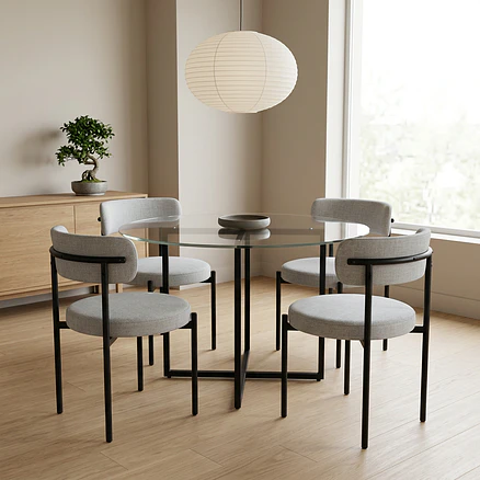 Silla Voss Tela Gris 3