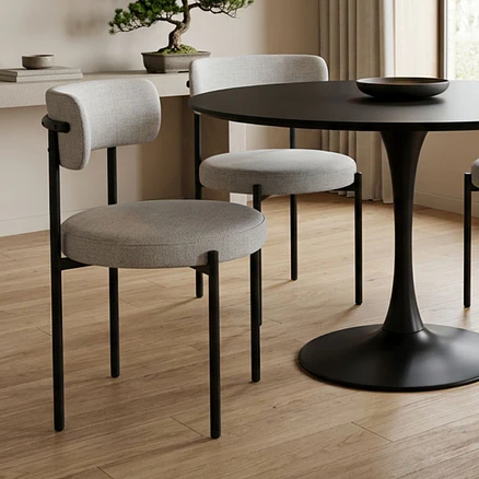 Silla Voss Tela Gris 2