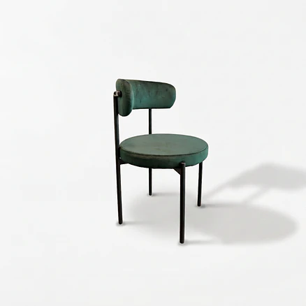 Silla Voss Terciopelo Verde 4