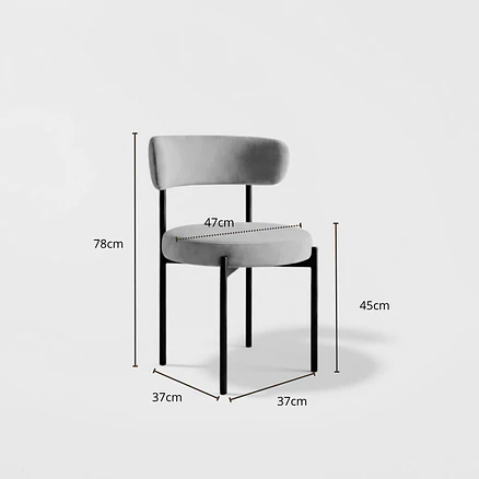 Silla Voss Terciopelo Verde 7