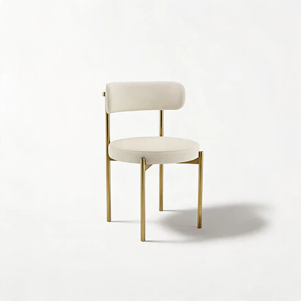 Silla Voss Tela Beige  1