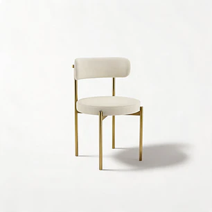 Silla Voss Tela Beige 