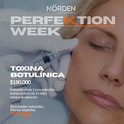 Toxina Botulínica – Zonas a elección + retoque incluido