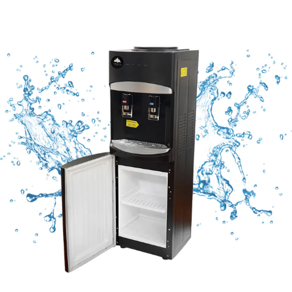 Dispensador Eléctrico Pedestal Compresor + Compartimiento 3