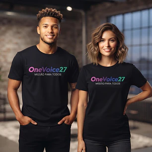 T-Shirt Unissex OneVoice27 – Missão Para Todos