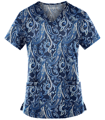 UA EASY STRETCH "PAISLEY TWIST NAVY" - POLERA MUJER #635