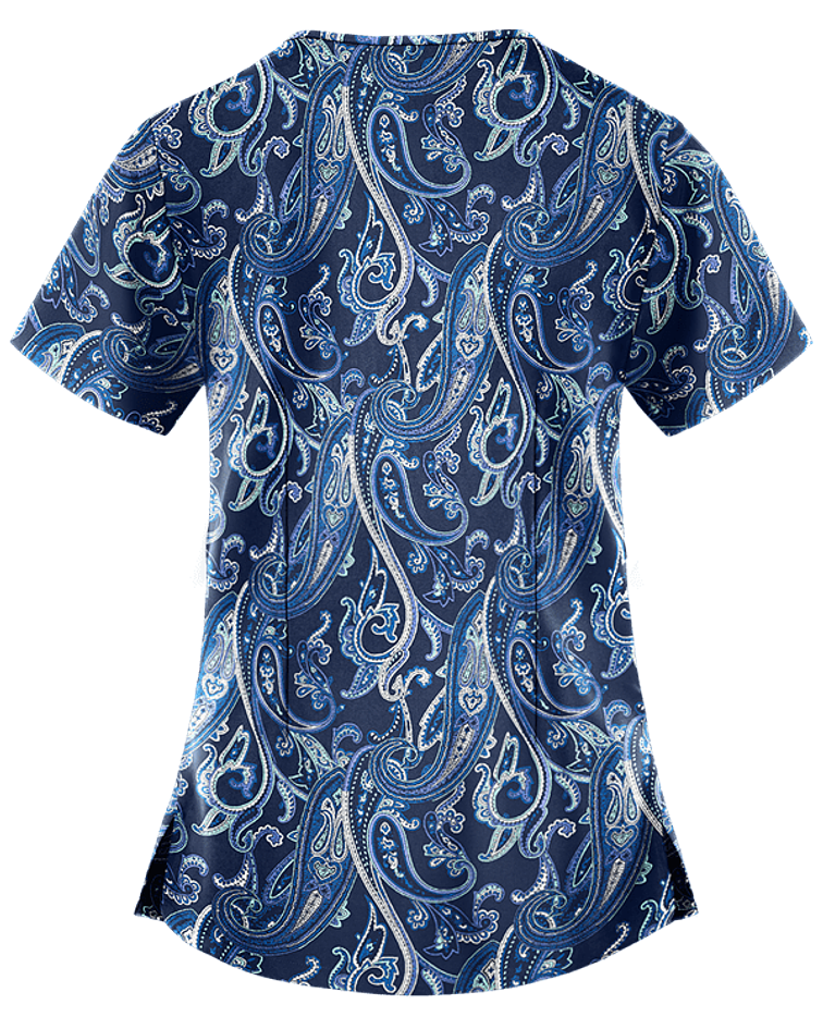 UA EASY STRETCH "PAISLEY TWIST NAVY" - POLERA MUJER #635