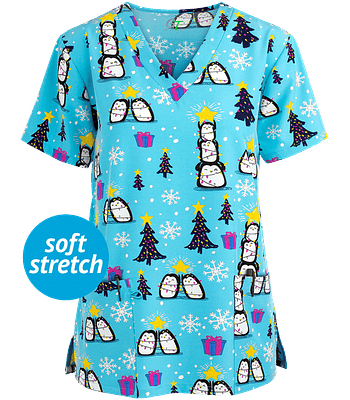 GREEN TOWN "PENGUIN CHRISTMAS TREE" - POLERA MUJER #501