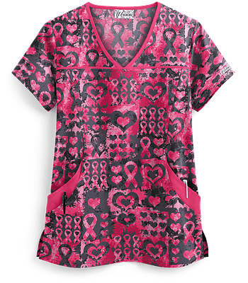 UA "PINK RIBBON PASSION GRANITE" - POLERA MUJER #864