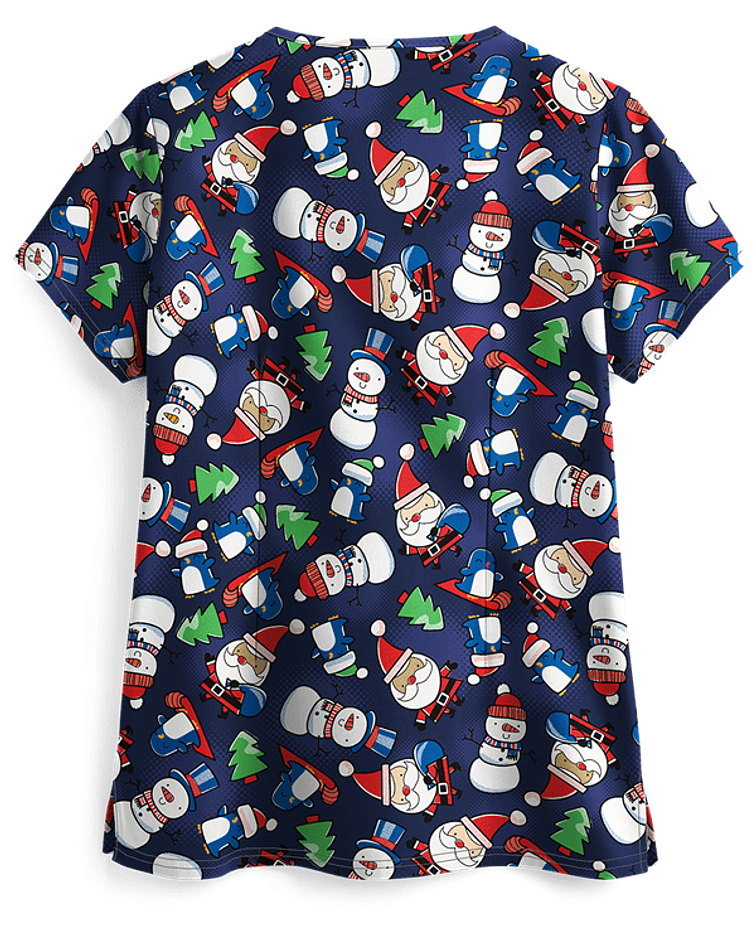 UA "CHRISTMAS WITH SANTA NAVY" - POLERA MUJER #864