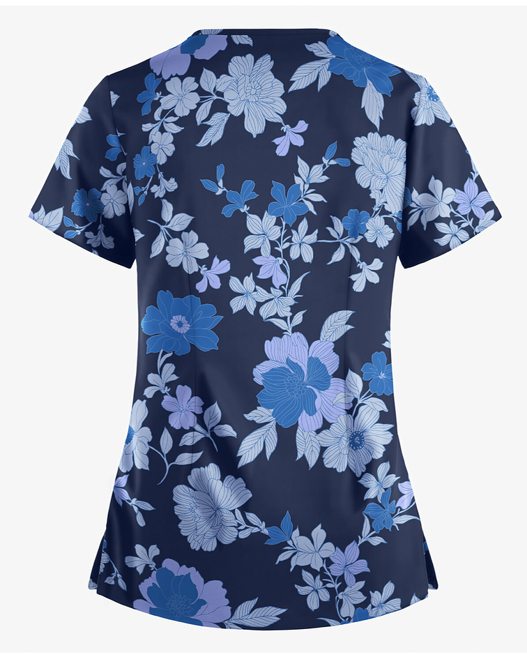 UA EASY STRETCH "GISELE PARIS FLORAL NAVY" - POLERA MUJER #222