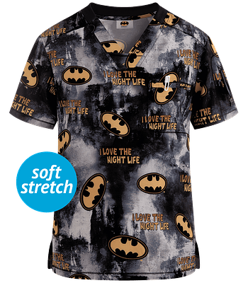 CHEROKEE TOONIFORMS "BATMAN MENS LIGHT LIFE" POLERA HOMBRE #730