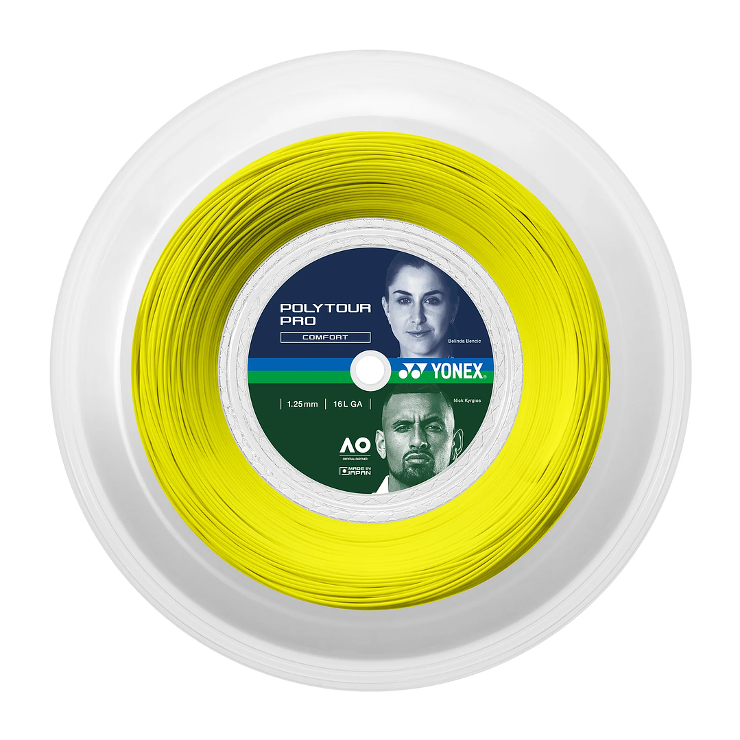 Rollo Cuerda Tenis POLY TOUR PRO 1.25 / 16L Amarillo 1