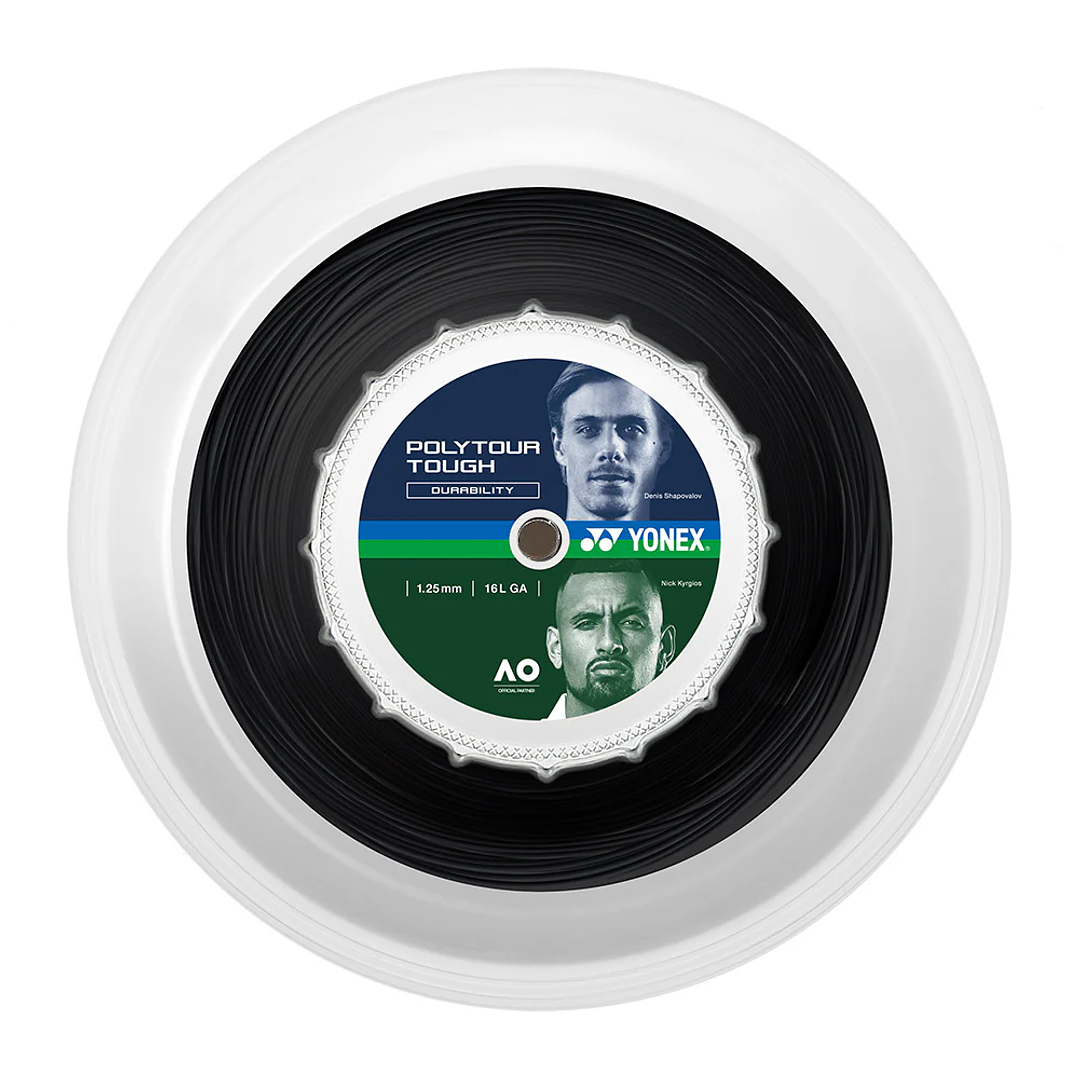 Rollo Cuerda Tenis POLY TOUR TOUGH 1.25 / 16L Negro 1