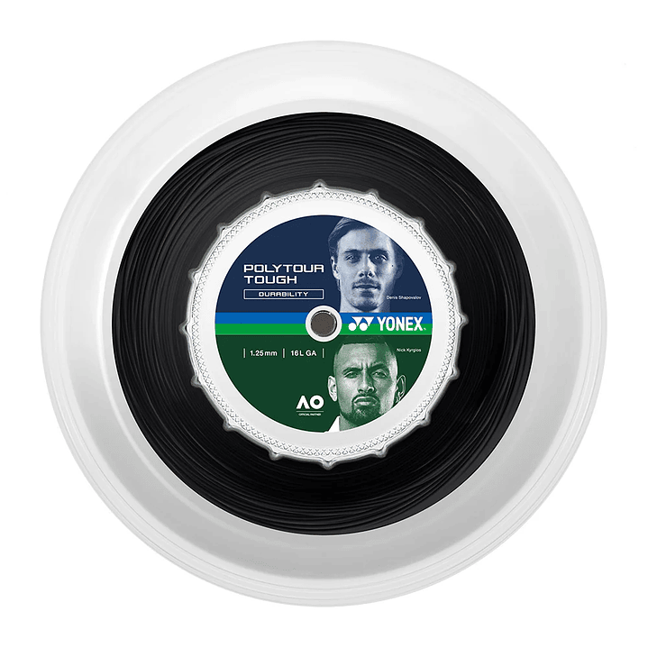 Rollo Cuerda Tenis POLY TOUR TOUGH 1.25 / 16L Negro 1
