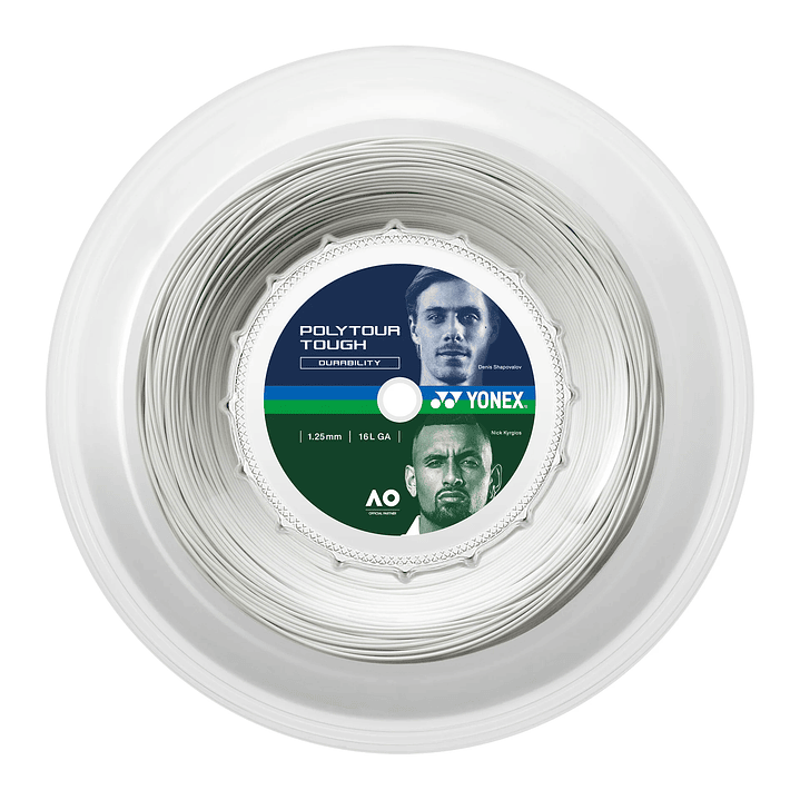 Rollo Cuerda Tenis POLY TOUR TOUGH 1.25 / 16L Blanco 1