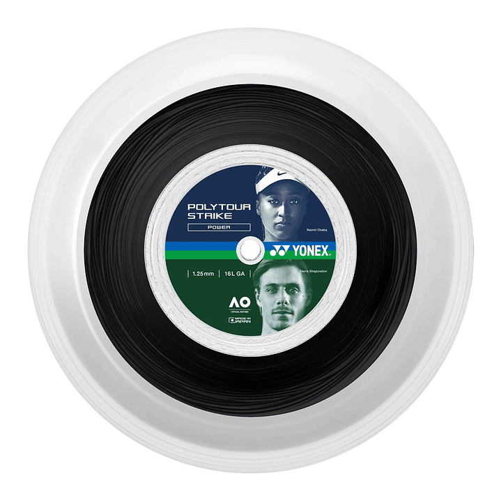 Rollo Cuerda Tenis POLY TOUR STRIKE 1.25 / 16L Negro 1