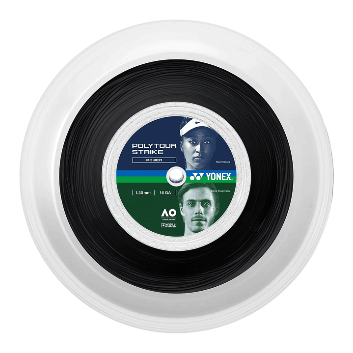 Rollo Cuerda Tenis POLY TOUR STRIKE 1.30 / 16 Negro 1
