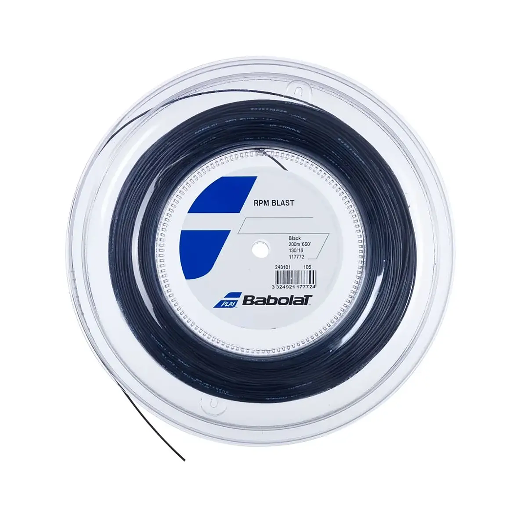 Cuerda Tenis Babolat RPM Blast Black Rollo 200mt 1,20/1,25/1,30/1,35 1