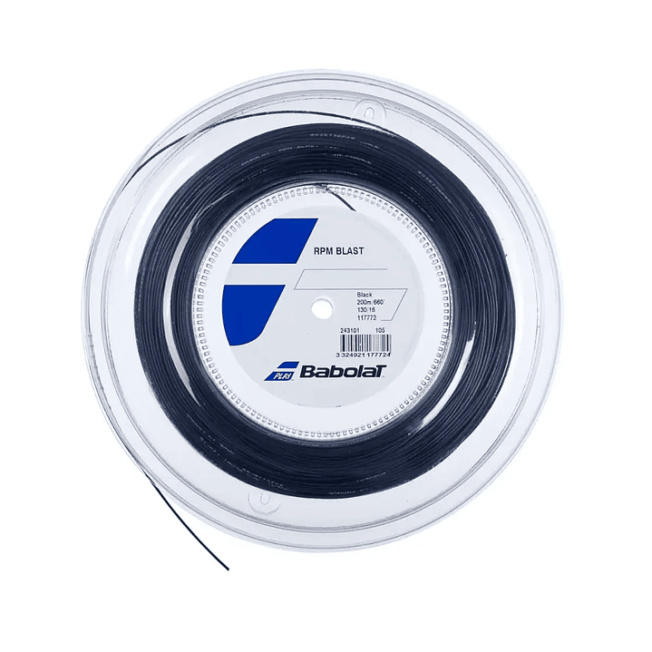 Cuerda Tenis Babolat RPM Blast Black Rollo 200mt 1,20/1,25/1,30/1,35 1