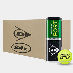 Caja de 24 Tarros – Dunlop FORT All Court x3