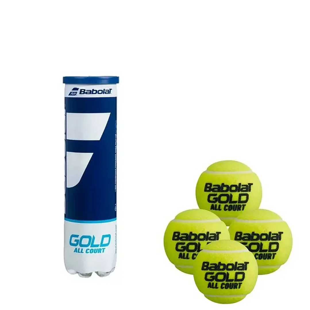 Pelotas de Tenis Babolat Gold All Court x 4  1