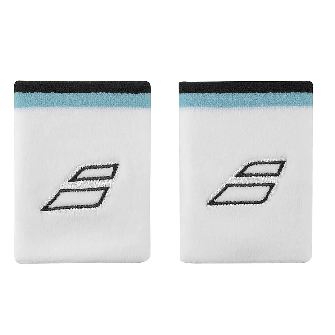 MUÑEQUERA BAB TERRY JUMBO WHITE/BLUE  1