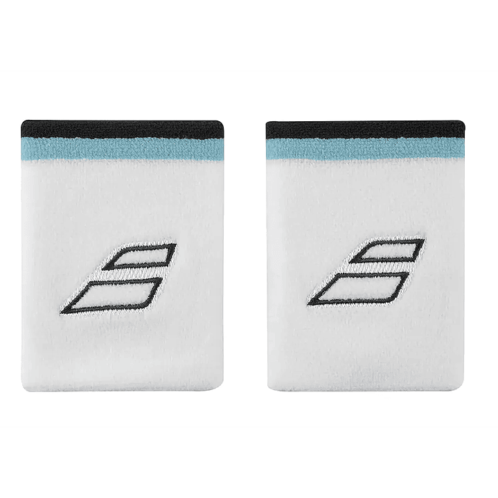 MUÑEQUERA BAB TERRY JUMBO WHITE/BLUE  1