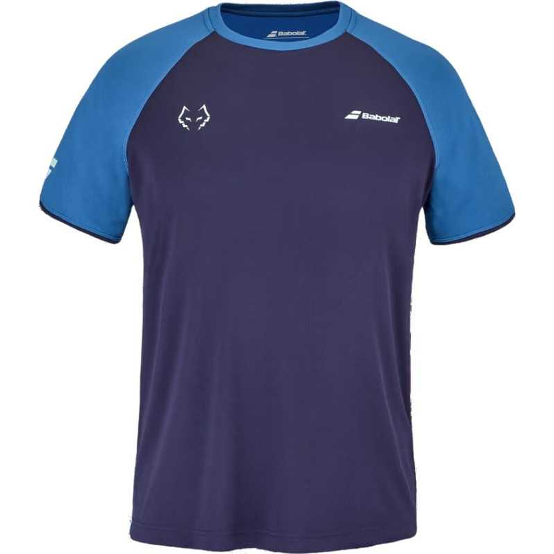 Polera Babolat Crew Neck Lebron Azul S-M 1